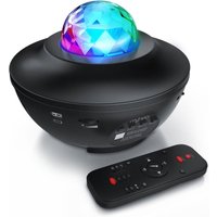 MyBeo LED Sternenhimmel Projektor - Kinder Erwachsene - Sternenprojektor Nachtlicht - Sternenlicht Projektor mit 360°Drehen Ozeanwellen - Bluetooth von MYBEO