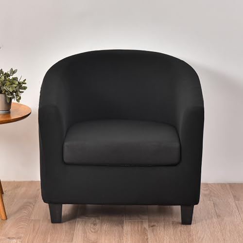 MYBMPFRHO 2 Stück Sesselbezug Stretch,Sesselschoner Sesselüberwurf Universal Sesselhussen Waschbar Sesselüberzug Hussen Cocktailsessel Clubsessel Überzug - Weich, hoher Dehnung(D,1PCS) von MYBMPFRHO