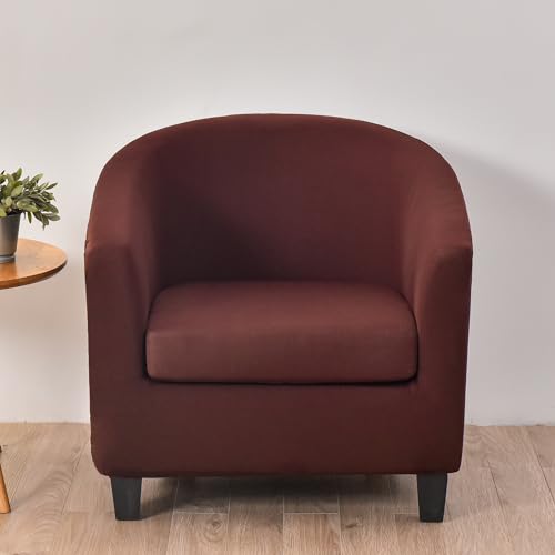 MYBMPFRHO 2 Stück Sesselbezug Stretch,Sesselschoner Sesselüberwurf Universal Sesselhussen Waschbar Sesselüberzug Hussen Cocktailsessel Clubsessel Überzug - Weich, hoher Dehnung(H,2PCS) von MYBMPFRHO