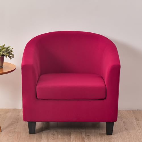 MYBMPFRHO 2 Stück Sesselbezug Stretch,Sesselschoner Sesselüberwurf Universal Sesselhussen Waschbar Sesselüberzug Hussen Cocktailsessel Clubsessel Überzug - Weich, hoher Dehnung(L,2PCS) von MYBMPFRHO