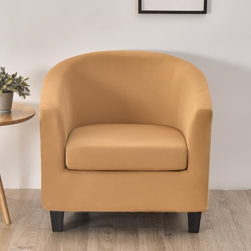 MYBMPFRHO 2 Stück Sesselbezug Stretch,Sesselschoner Sesselüberwurf Universal Sesselhussen Waschbar Sesselüberzug Hussen Cocktailsessel Clubsessel Überzug - Weich, hoher Dehnung(N,1PCS) von MYBMPFRHO