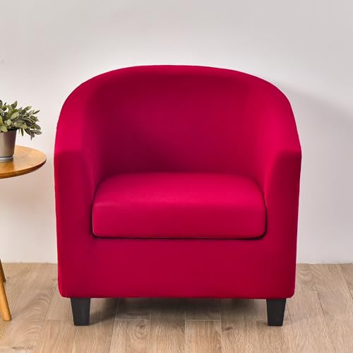 MYBMPFRHO 2 Stück Sesselbezug Stretch,Sesselschoner Sesselüberwurf Universal Sesselhussen Waschbar Sesselüberzug Hussen Cocktailsessel Clubsessel Überzug - Weich, hoher Dehnung(S,2PCS) von MYBMPFRHO
