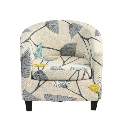 MYBMPFRHO 2er Set Sesselbezug Stretch Drucken Sessel Überzug Elastisch Universal Sesselhussen Waschbar Sesselüberzug Hussen Cocktailsessel Clubsessel Überzug(B) von MYBMPFRHO