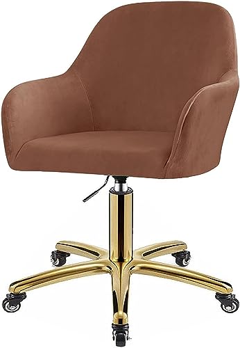 MYBMPFRHO Armlehne Stuhlbezug 1/6/2/4er Set Samt Stretch mit Stuhlhussen Luxus-Samt Bürostuhl Bezug Stuhlschonbezug Sessel Esszimmerstuhlhussen Armlehnstuhl Stuhlabdeckung(J,4PCS) von MYBMPFRHO