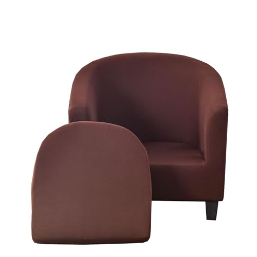 MYBMPFRHO Sesselbezug Stretch, 2 Stück Sesselschoner Sesselüberwurf Universal Sesselhussen Waschbar Sesselüberzug Hussen Cocktailsessel Clubsessel Überzug - Weich, hoher Dehnung(H,2PCS) von MYBMPFRHO