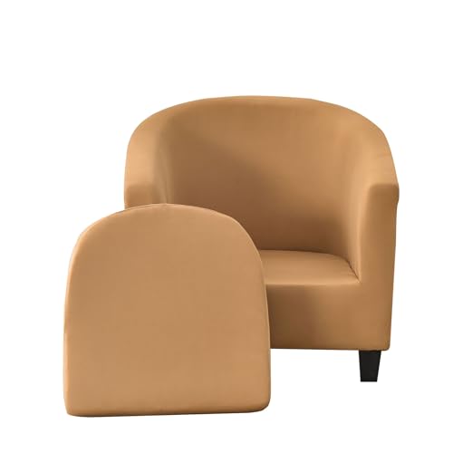 MYBMPFRHO Sesselbezug Stretch, 2 Stück Sesselschoner Sesselüberwurf Universal Sesselhussen Waschbar Sesselüberzug Hussen Cocktailsessel Clubsessel Überzug - Weich, hoher Dehnung(N,2PCS) von MYBMPFRHO