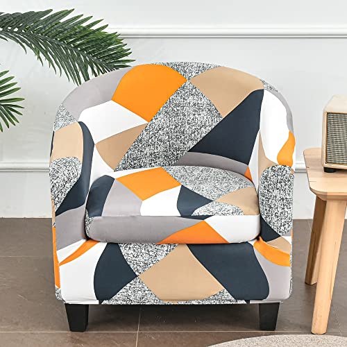 MYBMPFRHO Sesselbezug Stretch mit Armlehne 2 Stück, Überzug Universal Sesselhussen Stretch Weich Sesselüberzug Elastisch Sessel für Clubsessel Loungesessel Cocktailsessel(A) von MYBMPFRHO