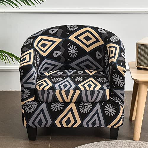 MYBMPFRHO Sesselbezug Stretch mit Armlehne 2 Stück, Überzug Universal Sesselhussen Stretch Weich Sesselüberzug Elastisch Sessel für Clubsessel Loungesessel Cocktailsessel(A16) von MYBMPFRHO