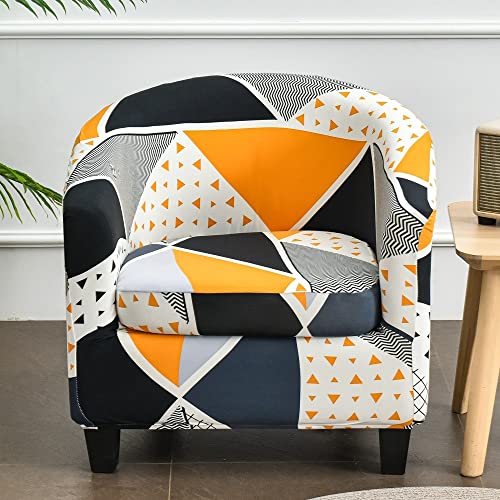 MYBMPFRHO Sesselbezug Stretch mit Armlehne 2 Stück, Überzug Universal Sesselhussen Stretch Weich Sesselüberzug Elastisch Sessel für Clubsessel Loungesessel Cocktailsessel(A21) von MYBMPFRHO