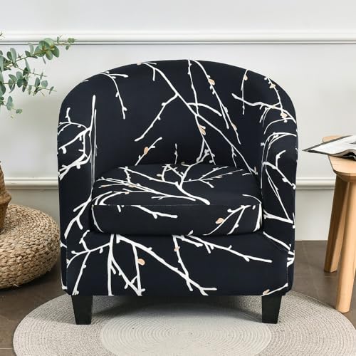 MYBMPFRHO Sesselbezug Stretch mit Armlehne 2 Stück, Überzug Universal Sesselhussen Stretch Weich Sesselüberzug Elastisch Sessel für Clubsessel Loungesessel Cocktailsessel(A25) von MYBMPFRHO