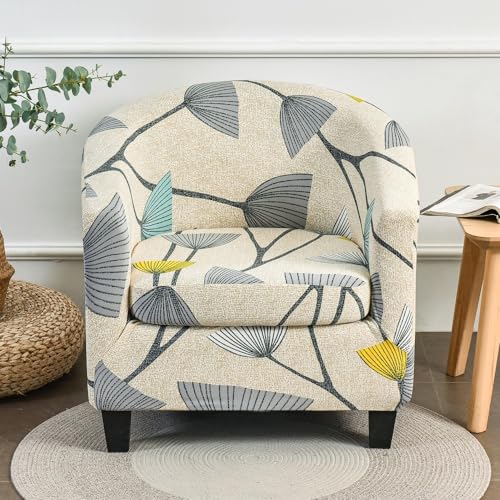 MYBMPFRHO Sesselbezug Stretch mit Armlehne 2 Stück, Überzug Universal Sesselhussen Stretch Weich Sesselüberzug Elastisch Sessel für Clubsessel Loungesessel Cocktailsessel(A26) von MYBMPFRHO