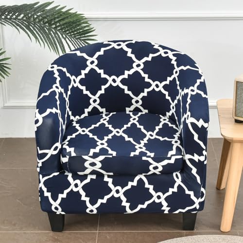 MYBMPFRHO Sesselbezug Stretch mit Armlehne 2 Stück, Überzug Universal Sesselhussen Stretch Weich Sesselüberzug Elastisch Sessel für Clubsessel Loungesessel Cocktailsessel(A6) von MYBMPFRHO