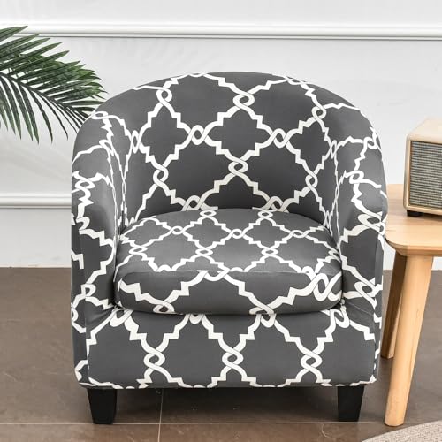 MYBMPFRHO Sesselbezug Stretch mit Armlehne 2 Stück, Überzug Universal Sesselhussen Stretch Weich Sesselüberzug Elastisch Sessel für Clubsessel Loungesessel Cocktailsessel(A8) von MYBMPFRHO