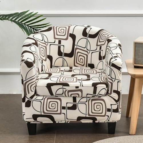 MYBMPFRHO Sesselbezug Stretch mit Armlehne 2 Stück, Überzug Universal Sesselhussen Stretch Weich Sesselüberzug Elastisch Sessel für Clubsessel Loungesessel Cocktailsessel(E) von MYBMPFRHO