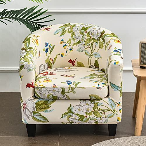 MYBMPFRHO Sesselbezug Stretch mit Armlehne 2 Stück, Überzug Universal Sesselhussen Stretch Weich Sesselüberzug Elastisch Sessel für Clubsessel Loungesessel Cocktailsessel(G) von MYBMPFRHO