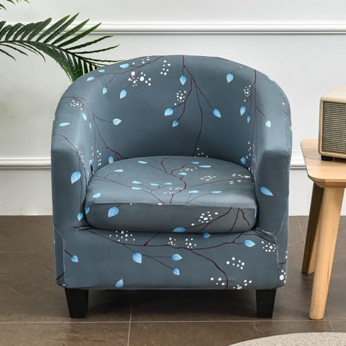 MYBMPFRHO Sesselbezug Stretch mit Armlehne 2 Stück, Überzug Universal Sesselhussen Stretch Weich Sesselüberzug Elastisch Sessel für Clubsessel Loungesessel Cocktailsessel(H) von MYBMPFRHO
