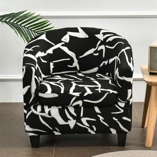 MYBMPFRHO Sesselbezug Stretch mit Armlehne 2 Stück, Überzug Universal Sesselhussen Stretch Weich Sesselüberzug Elastisch Sessel für Clubsessel Loungesessel Cocktailsessel(V) von MYBMPFRHO