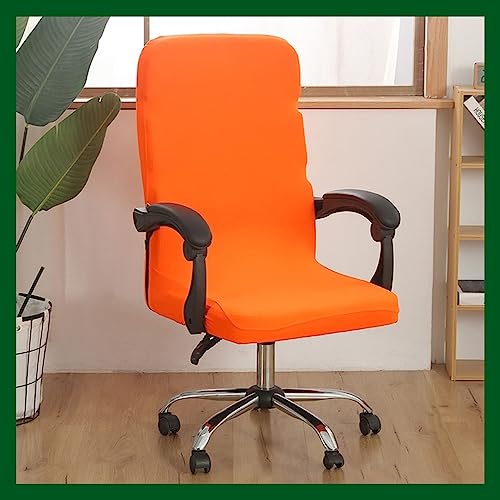 Stretch Bürostuhl Bezug Computer-Bürostuhl Bezug Schwarz/Grau Bürostuhl Schonbezug Bürostuhlabdeckung Schonbezug Für Schreibtischstuhl rückenlehne Drehstuhl Abnehmbare Abwaschbar Rutschfest Sitzbezug( von MYBMPFRHO