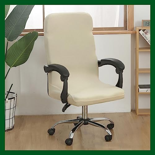Stretch Bürostuhl Bezug Computer-Bürostuhl Bezug Schwarz/Grau Bürostuhl Schonbezug Bürostuhlabdeckung Schonbezug Für Schreibtischstuhl rückenlehne Drehstuhl Abnehmbare Abwaschbar Rutschfest Sitzbezug( von MYBMPFRHO