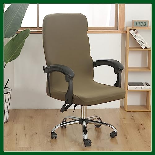 Stretch Bürostuhl Bezug Computer-Bürostuhl Bezug Schwarz/Grau Bürostuhl Schonbezug Bürostuhlabdeckung Schonbezug Für Schreibtischstuhl rückenlehne Drehstuhl Abnehmbare Abwaschbar Rutschfest Sitzbezug( von MYBMPFRHO