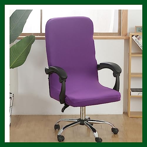 Stretch Bürostuhl Bezug Computer-Bürostuhl Bezug Schwarz/Grau Bürostuhl Schonbezug Bürostuhlabdeckung Schonbezug Für Schreibtischstuhl rückenlehne Drehstuhl Abnehmbare Abwaschbar Rutschfest Sitzbezug( von MYBMPFRHO