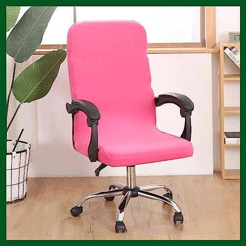 Stretch Bürostuhl Bezug Computer-Bürostuhl Bezug Schwarz/Grau Bürostuhl Schonbezug Bürostuhlabdeckung Schonbezug Für Schreibtischstuhl rückenlehne Drehstuhl Abnehmbare Abwaschbar Rutschfest Sitzbezug( von MYBMPFRHO