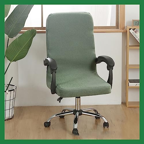 Stretch Bürostuhl Bezug Computer-Bürostuhl Bezug Schwarz/Grau Bürostuhl Schonbezug Bürostuhlabdeckung Schonbezug Für Schreibtischstuhl rückenlehne Drehstuhl Abnehmbare Abwaschbar Rutschfest Sitzbezug( von MYBMPFRHO