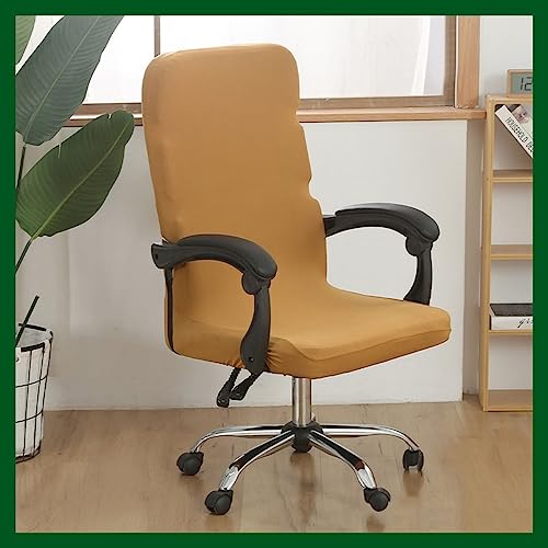 Stretch Bürostuhl Bezug Computer-Bürostuhl Bezug Schwarz/Grau Bürostuhl Schonbezug Bürostuhlabdeckung Schonbezug Für Schreibtischstuhl rückenlehne Drehstuhl Abnehmbare Abwaschbar Rutschfest Sitzbezug( von MYBMPFRHO