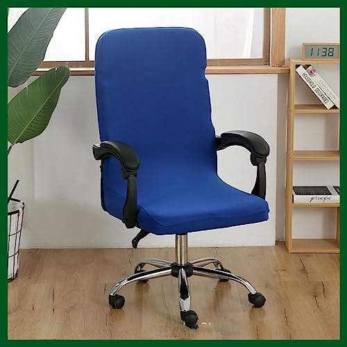 Stretch Bürostuhl Bezug Computer-Bürostuhl Bezug Schwarz/Grau Bürostuhl Schonbezug Bürostuhlabdeckung Schonbezug Für Schreibtischstuhl rückenlehne Drehstuhl Abnehmbare Abwaschbar Rutschfest Sitzbezug( von MYBMPFRHO