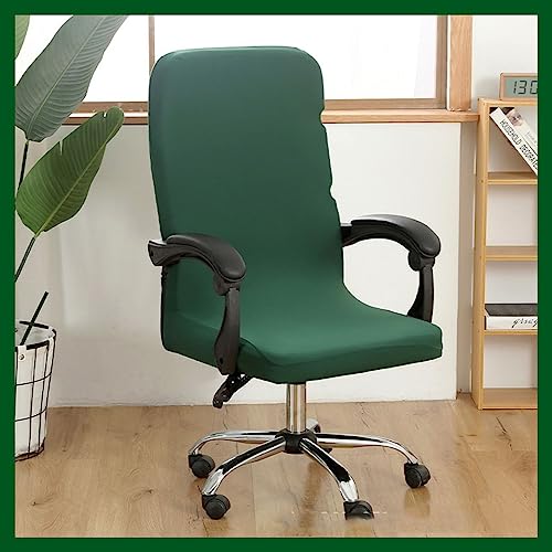 Stretch Bürostuhl Bezug Computer-Bürostuhl Bezug Schwarz/Grau Bürostuhl Schonbezug Bürostuhlabdeckung Schonbezug Für Schreibtischstuhl rückenlehne Drehstuhl Abnehmbare Abwaschbar Rutschfest Sitzbezug( von MYBMPFRHO
