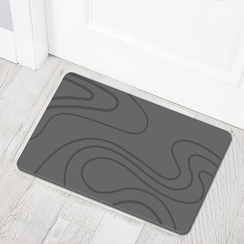 MYBSXKEOZ Anti-Rutsch-Badematte, Badematte Stein Schnell Trocken,Stein-Badematte, Super Saugfähige Badematte, Badematte Super-absorbierende Badematte, Badteppich(H) von MYBSXKEOZ