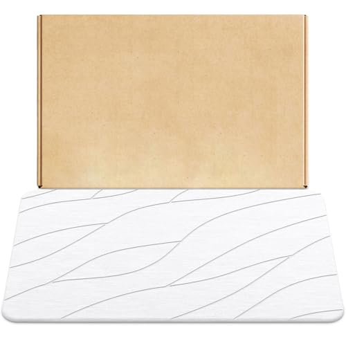Stein Badematte,Diatomite Stone Bath Mat,Super Saugfähig Badematte,Stein Badematte,rutschfest Für Badezimmer,Duschmatte Kieselgur Badematte(C) von MYBSXKEOZ