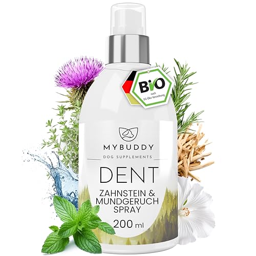 MYBUDDY DENT Bio Dentalspray für Hunde & Katzen Zahnpflege I 100% natürliches Bio-Zahnpflegespray vorbeugend & effektiv gegen Zahnstein & Mundgeruch I Zahnspray MYBUDDY DENT Bio Dentalspray für Hunde & Katzen Zahnpflege I 100% natürliches Bio-Zahnpflegespray vorbeugend & effektiv gegen Zahnstein & Mundgeruch I Zahnspray von MYBUDDY