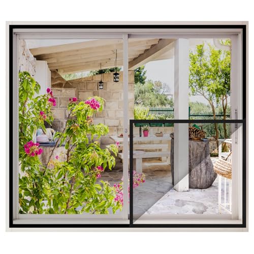 Fliegengitter Fenster 1 Stück, 80x100cm Insektenschutz Fenster, einfache Montage, ohne Bohren und Schrauben, für alle Fenster, Schwarz Anthrazit Durchsichtig, Fliegenvorhang Moskitonetz, Schwarz Fliegengitter Fenster 1 Stück, 80x100cm Insektenschutz Fenster, einfache Montage, ohne Bohren und Schrauben, für alle Fenster, Schwarz Anthrazit Durchsichtig, Fliegenvorhang Moskitonetz, Schwarz von MYCARBON