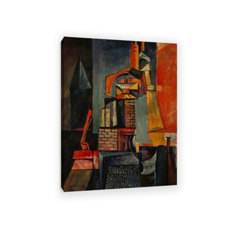 MYCGGDGH BerüHmte GemäLde auf Leinwand Max Ernst Poster,Towers,Leinwandbilder Surrealismus Wanddekoration füR Wohnzimmer BüRo Moderne RäUme70x50cm(28x20in) Framed von MYCGGDGH