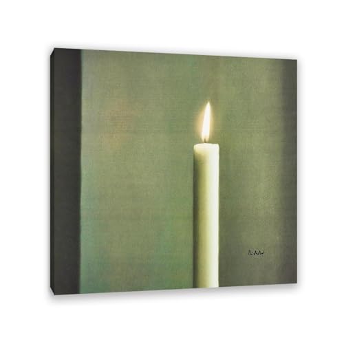 MYCGGDGH Gerhard Richter Print Poster Candle Leinwand Wandkunst Bilder berühmte Ölgemälde Reproduktionen für Büro- und Heimwanddekoration 70x70cm(28x28in) gerahmt von MYCGGDGH
