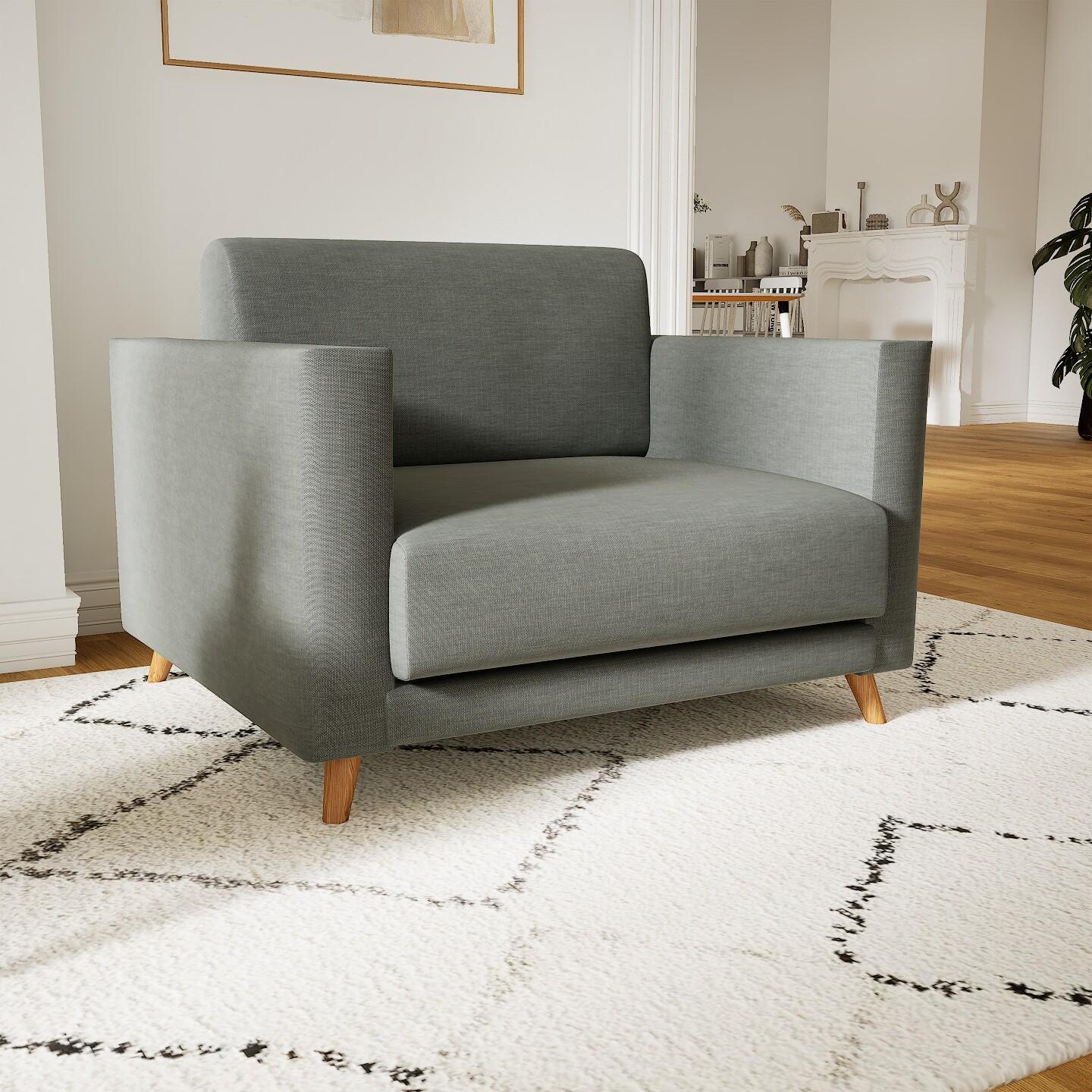 Sessel Kiesgrau - Eleganter Sessel: Hochwertige Qualität, einzigartiges Design - 105 x 75 x 98 cm, Individuell konfigurierbar von MYCS