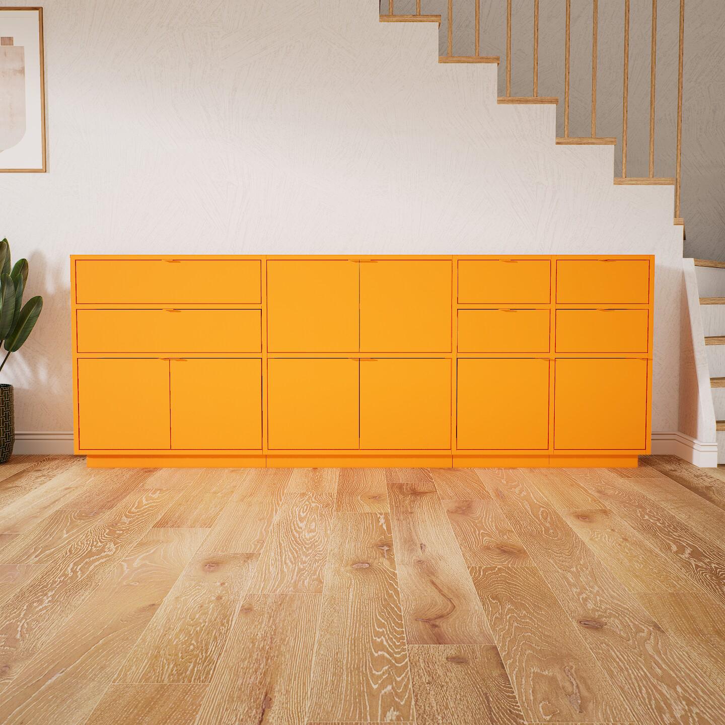 Sideboard Gelb - Sideboard: Schubladen in Gelb & Türen in Gelb - Hochwertige Materialien - 228 x 85 x 34 cm, konfigurierbar von MYCS