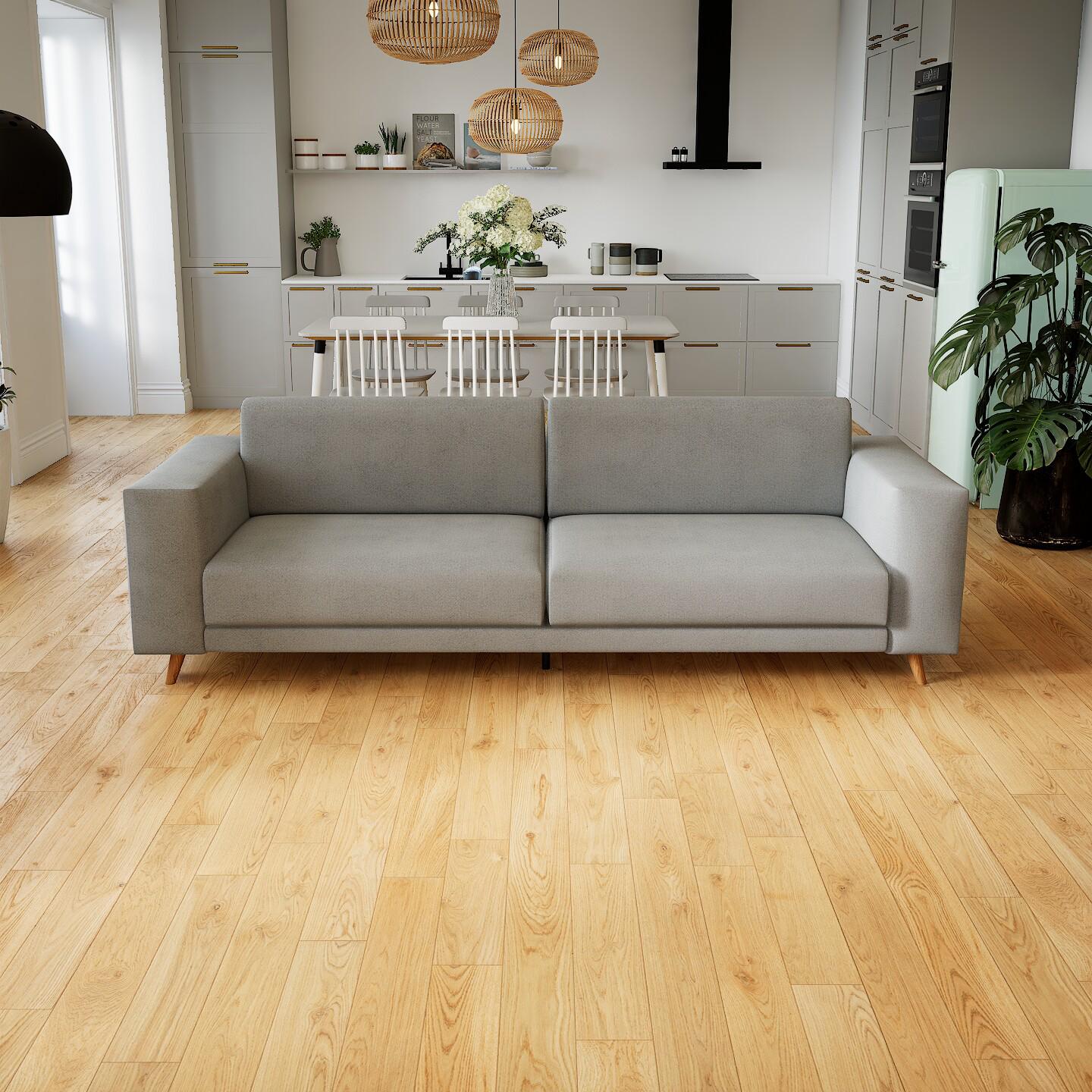 Sofa Sandgrau - Moderne Designer-Couch: Hochwertige Qualität, einzigartiges Design - 248 x 75 x 98 cm, Komplett anpassbar von MYCS
