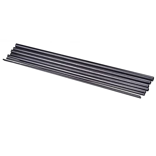 MYCZLQL 10 Teile/Los Kohlefaser Hohlrohr 2mm / 3mm / 4mm / 5mm / 6MM / 8MM / 10MM (200mm oder 400mm Länge), Schwarz, Für DIY. Quad-Copter-Multicopter von MYCZLQL