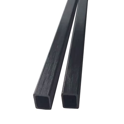 2 Stücke Kohlefaser-Quadratrohr, For Luftfahrtmodellflugzeuge (500mm) Quadratische Röhrchen/Kohlefaser-Quadratische Rod/Carbon Square-Schläuche (Size : 10x10x8) von MYCZLQL
