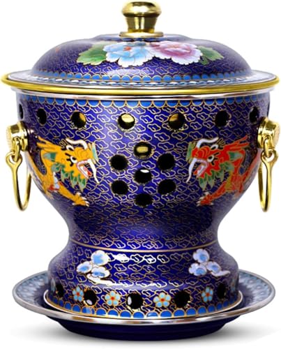 Chinesischer Kupfer-Hotpot, traditioneller chinesischer Kupfer-Hotpot aus Peking mit Deckel, Hotpot-Shabu-Töpfe mit geteiltem Design, for die Verwendung mit Familie und Freunden oder im Restaurant.(St von MYDZSWZX
