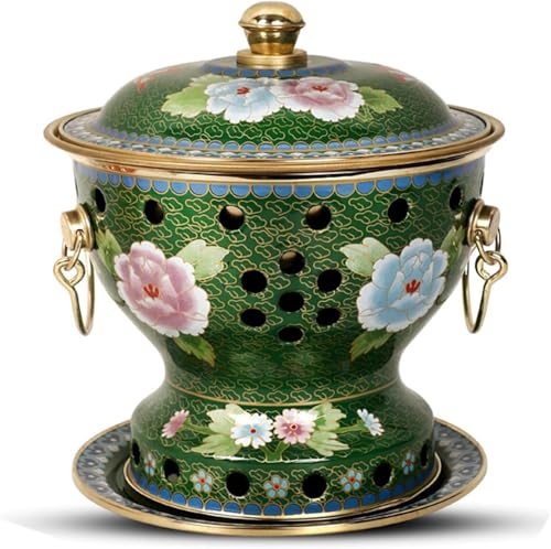 Chinesischer Kupfer-Hotpot, traditioneller chinesischer Kupfer-Hotpot aus Peking mit Deckel, Hotpot-Shabu-Töpfe mit geteiltem Design, for die Verwendung mit Familie und Freunden oder im Restaurant.(St von MYDZSWZX