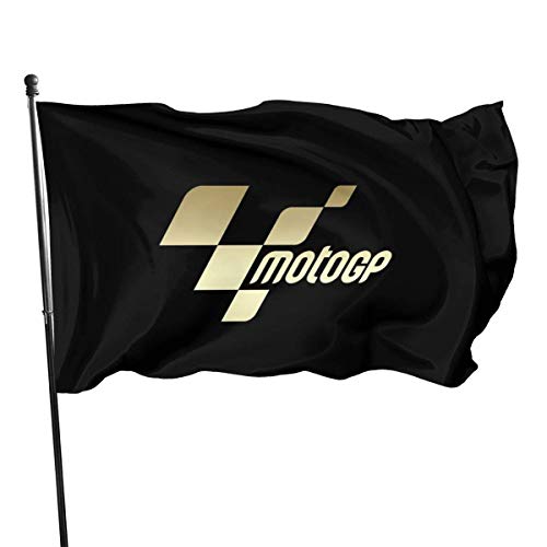 MYGED MotoGP-Logo Benutzerdefinierte leichte Flagge 3x5 Ft, einseitige Gartenflaggen für den Innen- und Außenbereich UV-geschützt von MYGED