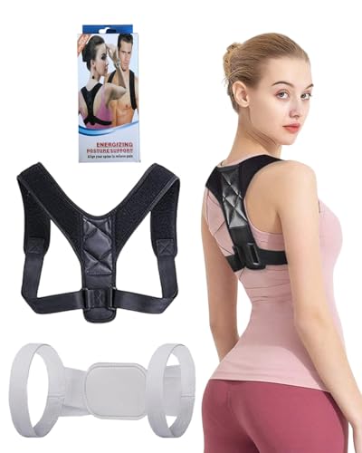 MYGLOAR 2 Stück zu verkaufen, Haltungskorrektur – Innovativer Rückenglätter, ergonomische Haltungskorrektur für eine aufrechte Haltung – Rückenstütze – Rückenstabilisator, Schwarz von MYGLOAR