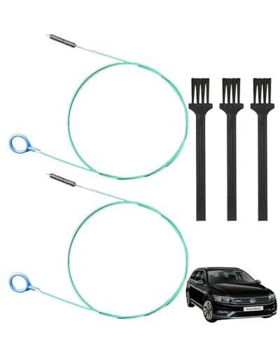 MYGLOAR 2Pcs Auto-Schiebedach-Reinigungsbürste zu, 300 cm lange Schiebedach-Ablaufbürste, flexibles Abflussbürstenwerkzeug, Rohrreiniger für Auto-Schiebedach-Wischer-Ablaufloch von MYGLOAR