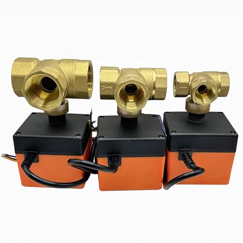 1/2" 3/4" 1" 1-1/4" 1-1/2" 3 Way Motorized Ball Valve T/L Type 220V 24V 12V 3 Wire 2 Control Electric Ball Valve(DN20,L TYPE_24VAC) von MYGZNDDEV