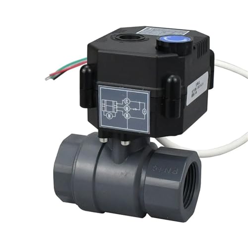 1/2" 3/4" 1" UPVC IP65 Waterproof Motorized Ball Valve With Manual Switch DC9v DC12v DC24v Electrical Ball Valves(DN25,12VDC_CR04) von MYGZNDDEV