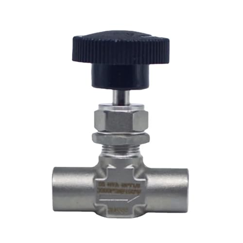 1/8" 1/4" BSP NPT Female Needle Valve Crane Bulkhead 304 Stainless Steel Flow Control Panel Install(1/4",NPT) von MYGZNDDEV