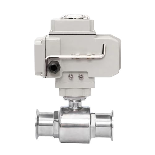38mm Sanitary Stainless Steel Quick Connect Electric Ball Valve 220V 110V 12V 24V Clamp Type Quick-fit Through Ball Valves(24VDC) von MYGZNDDEV